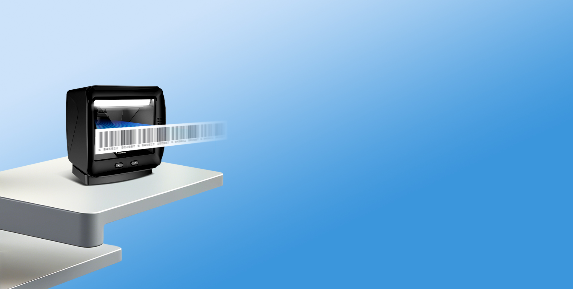 大視野設計 
快速感應  揮手即讀
